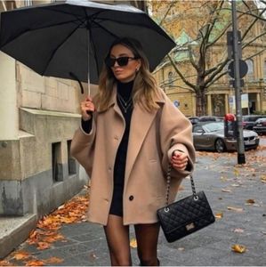 Zara Manteco Wool Cropped Coat New with tags